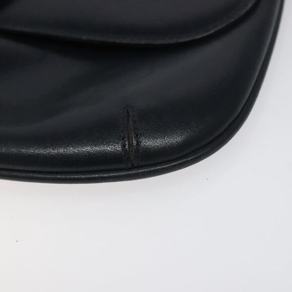 Gucci Interlocking G Navy Leather Clutch Bag (Pre-Owned) - Picture 6 of 16